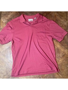 Chereskin swift dry men’s maroon short sleeve polo medium
